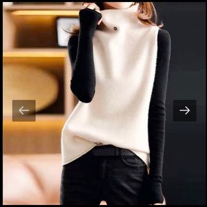 Elegant high-neck sweater, New, Small